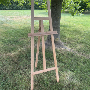 Chevalet de peintre en bois clair taille XL