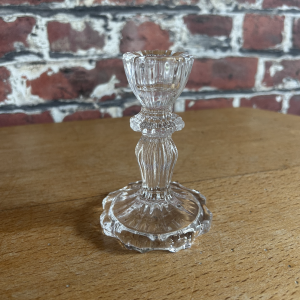 Bougeoir transparent haut
