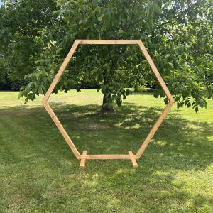 Arche hexagonale bois clair